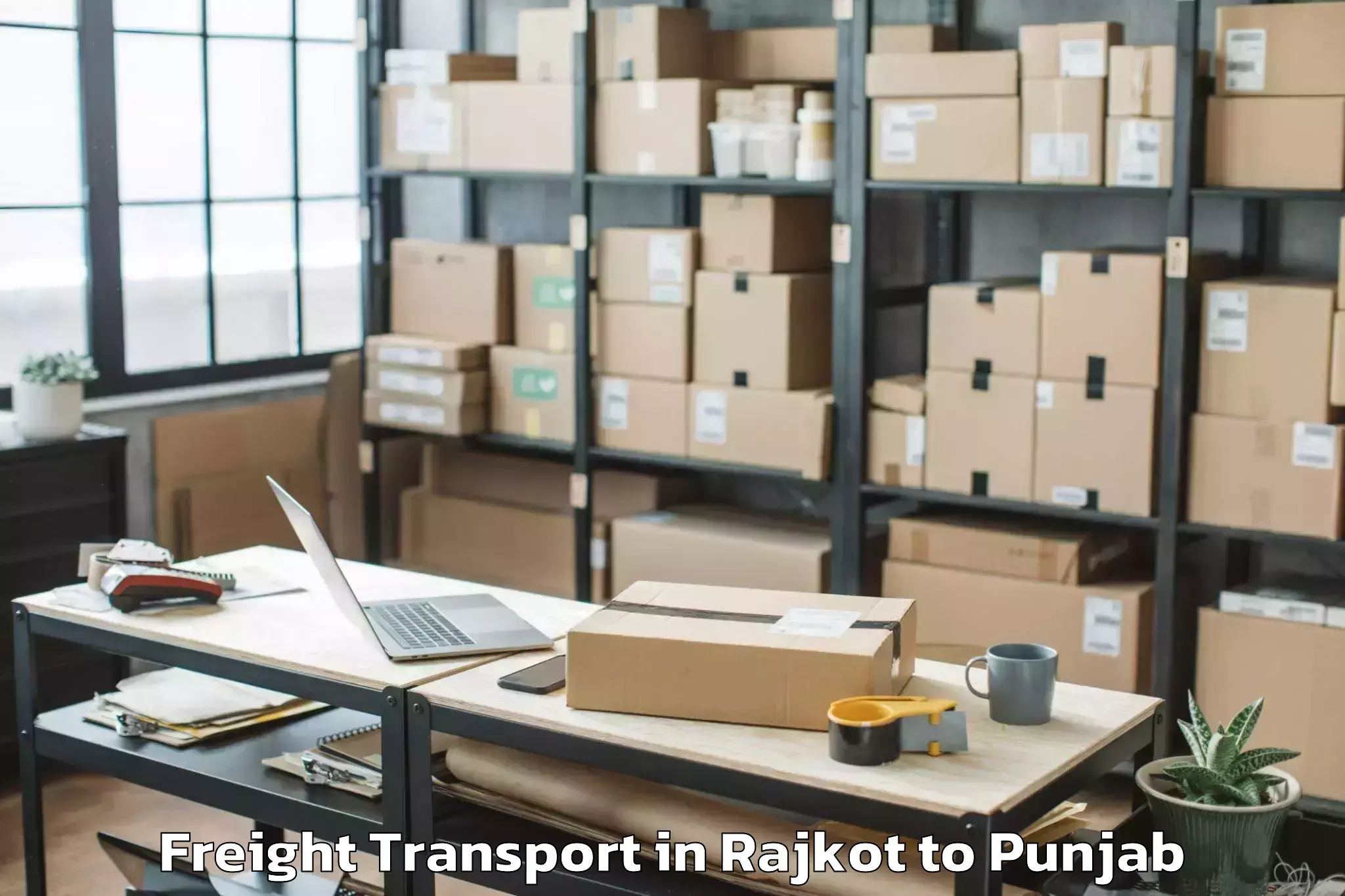 Quality Rajkot to Gidderbaha Freight Transport